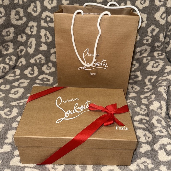 Authentic Christian Louboutin SANDALE DU DESERT Pop Art Ankle Tie Bow Heel Pump - Picture 7 of 17